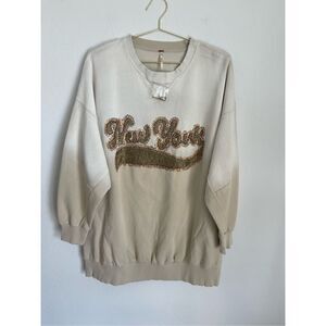 FREE PEOPLE New York Bali Drifter Sweatshirt Size Medium NWOT